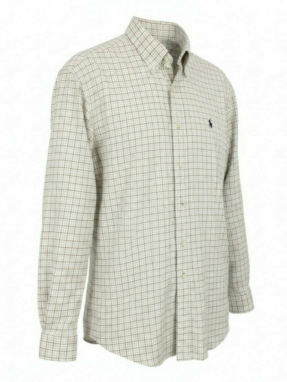 Ralph Lauren Classic Fit Tattersall Button-Down Shirt Size Large